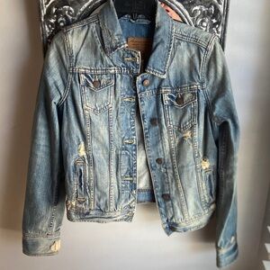 Abercrombie & Fitch Light Blue Denim Jacket